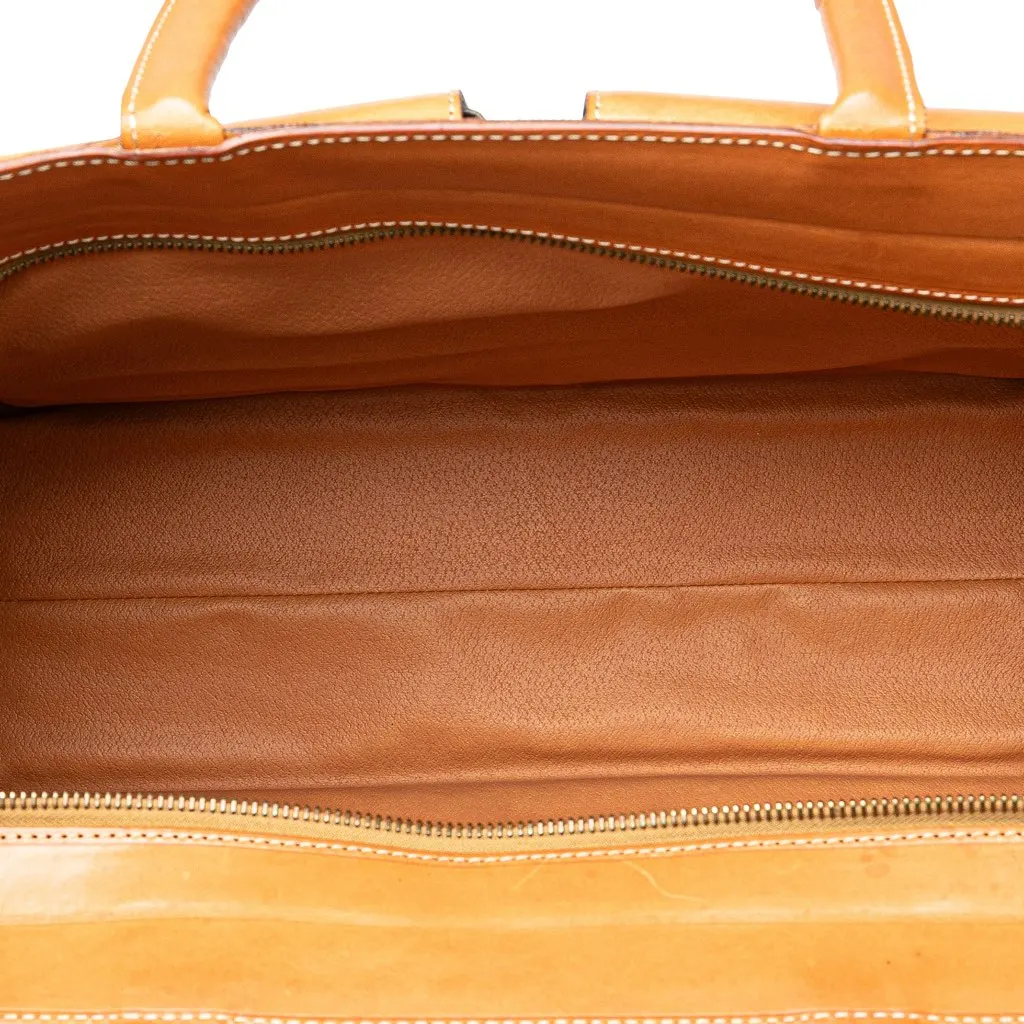 Celine Macadam Coated Canvas Handbag Brown Canvas Good - Model View