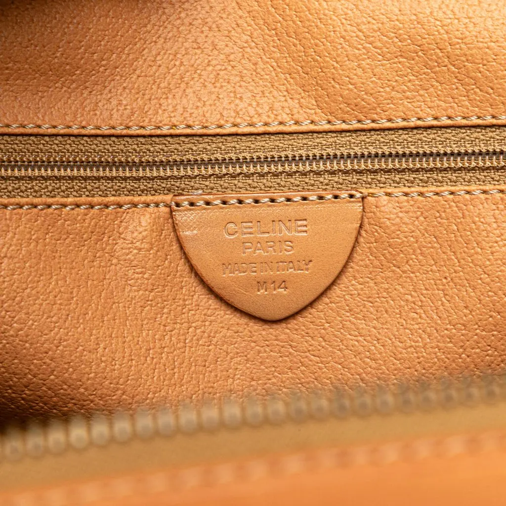 Celine Macadam Coated Canvas Handbag Brown Canvas Good - Box View