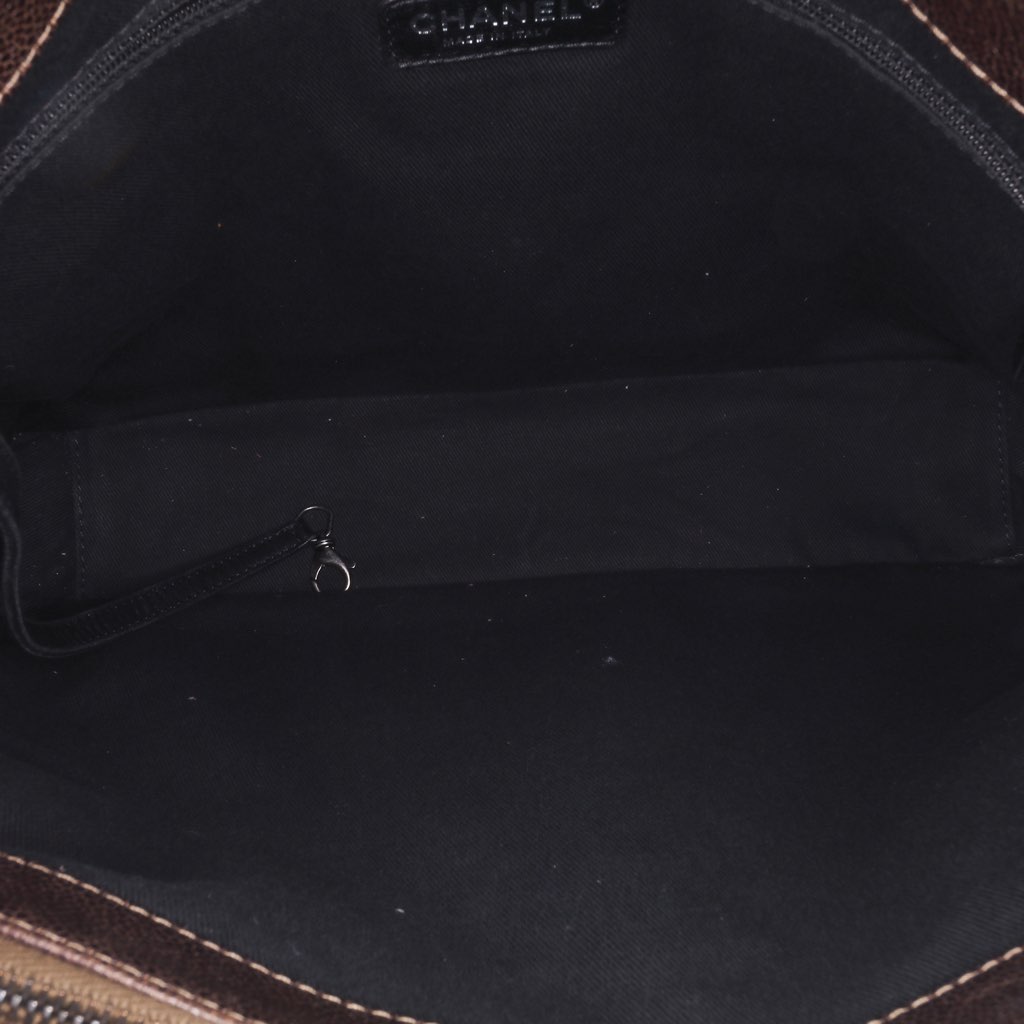 Chanel Large Quilted Iridescent Caviar Chic Tall Shopping Tote - 5