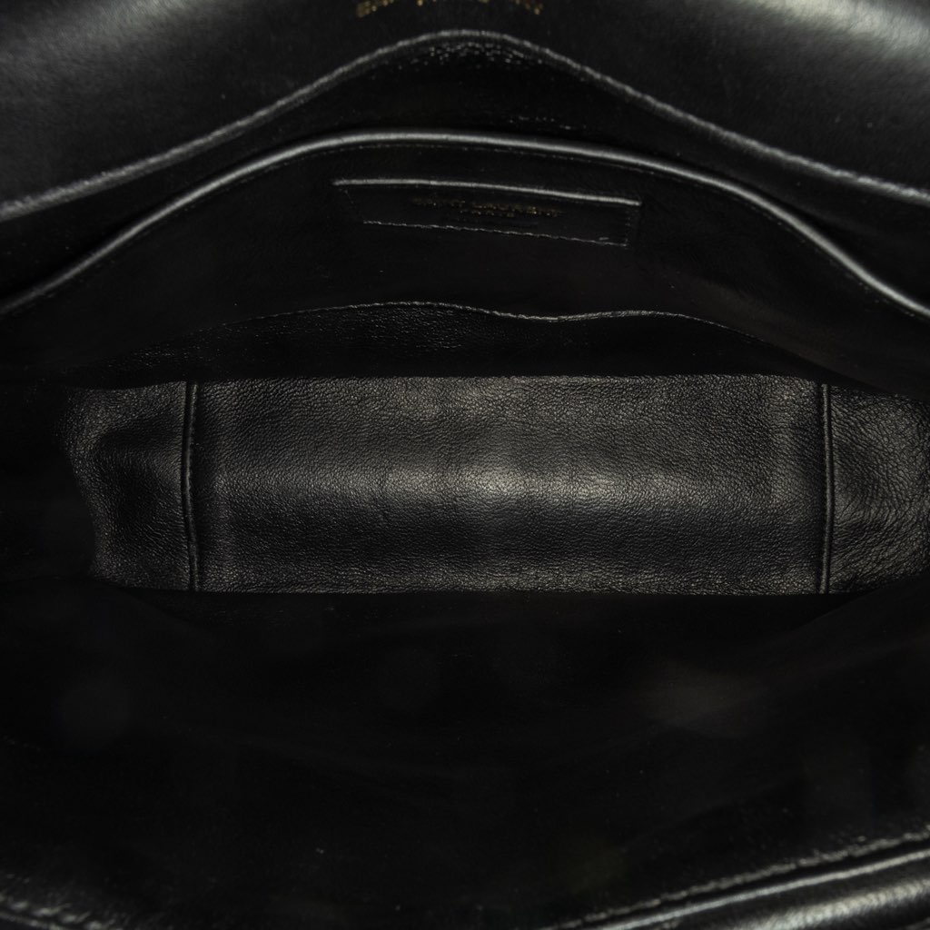 Saint Laurent Medium Lambskin Chevron Monogram Sulpice Bag - 4