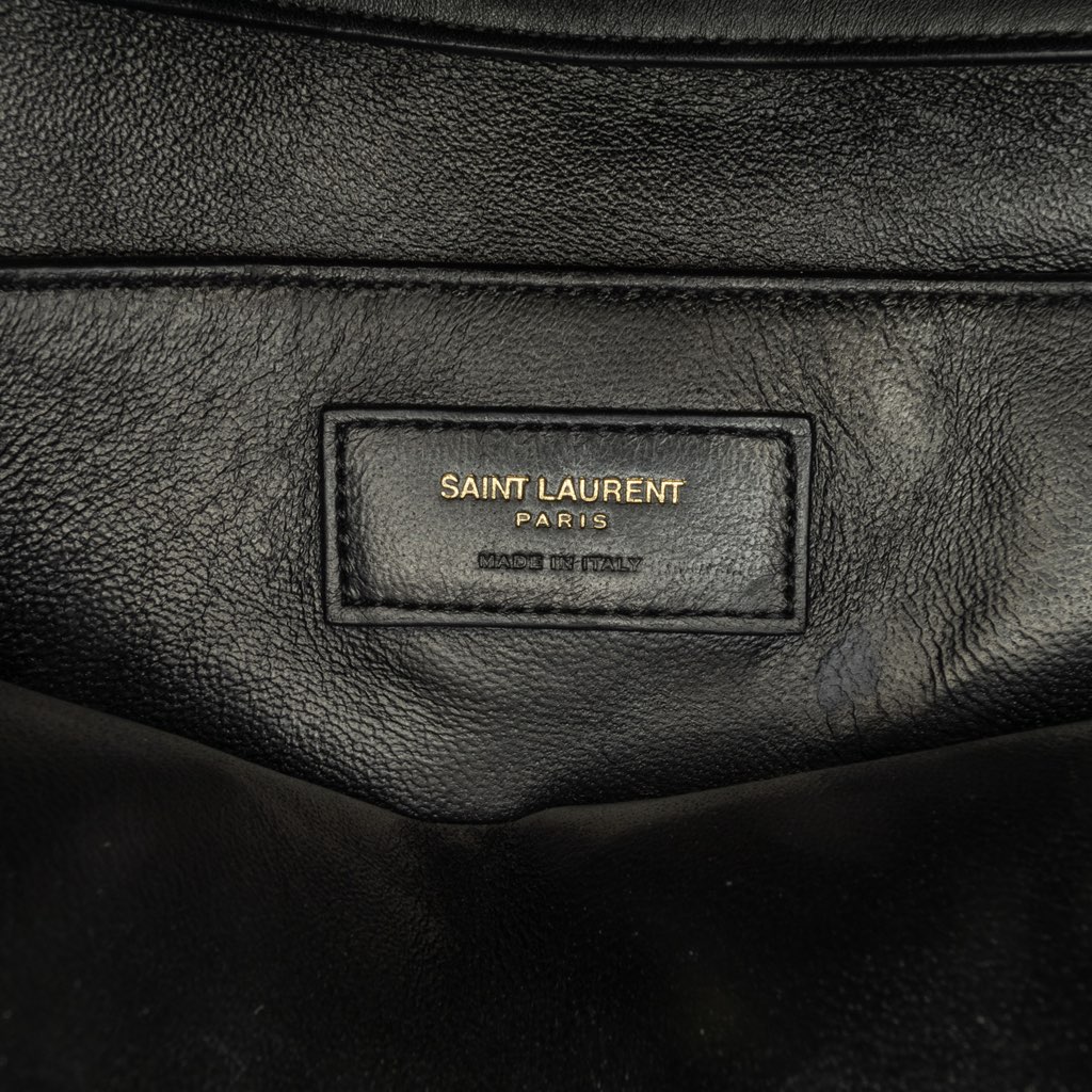 Saint Laurent Medium Lambskin Chevron Monogram Sulpice Bag - 5