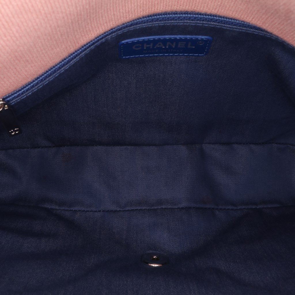 Chanel Jumbo Stripe Jersey Felt and Rope Flap - 4