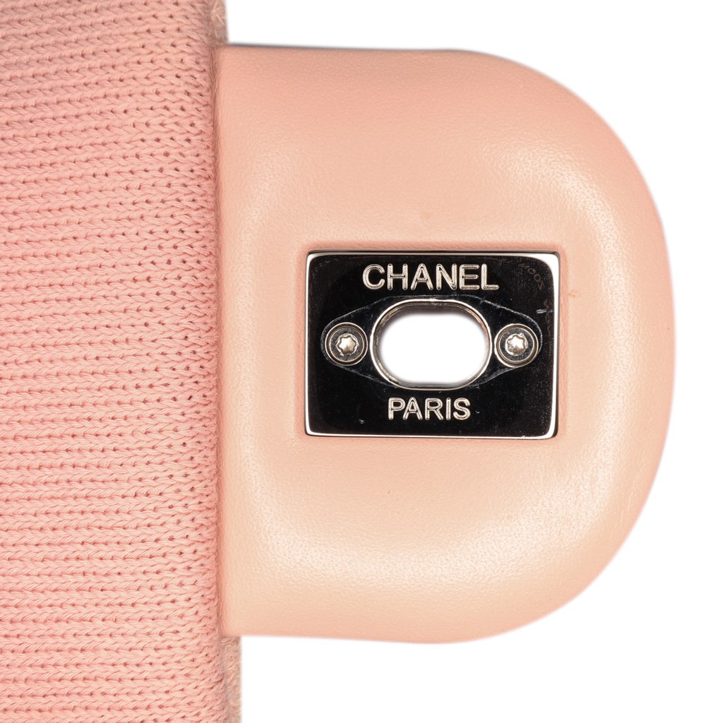 Chanel Jumbo Stripe Jersey Felt and Rope Flap - Detail 2