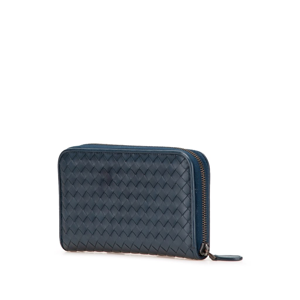 Bottega Veneta Nappa Intrecciato Zip Around Long Wallet - Back view