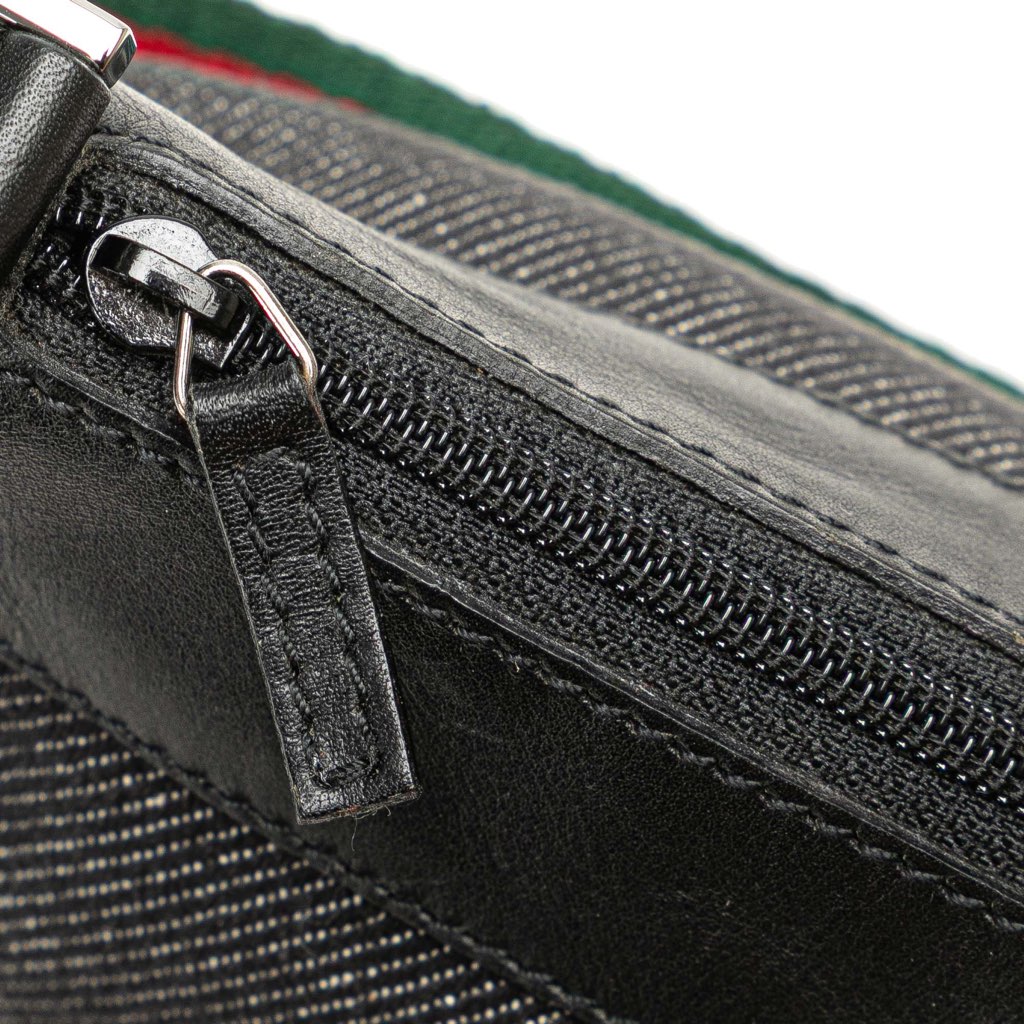 Gucci Denim Web Shoulder Bag - Image 10