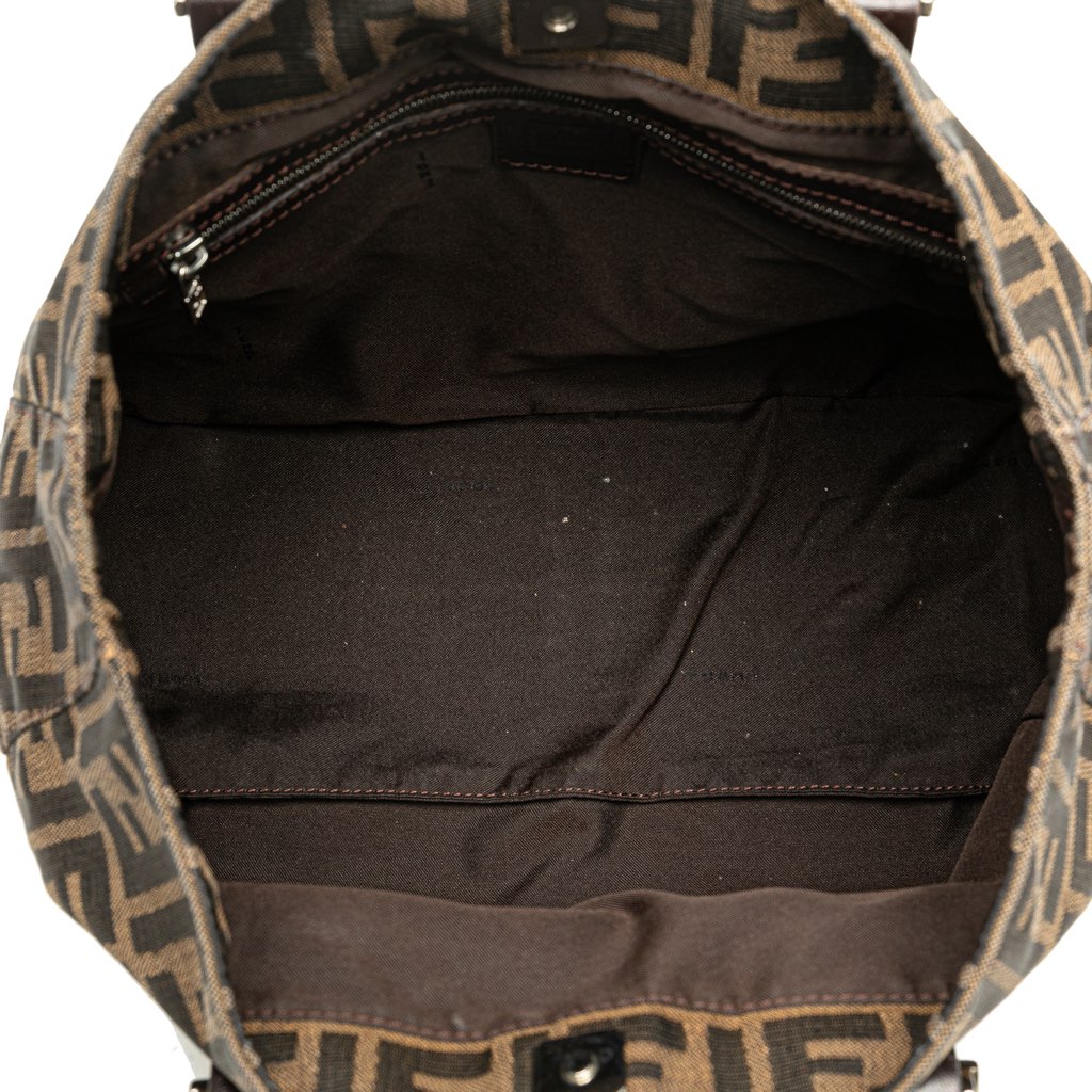 Fendi Small Zucca Canvas Twins Tote - 4
