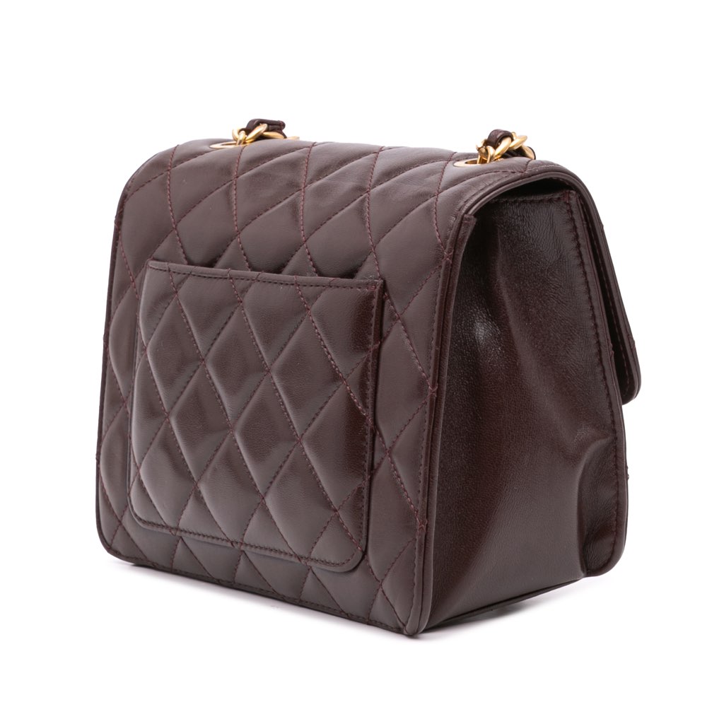 Chanel Mini Quilted Shiny Lambskin Single Flap - 2