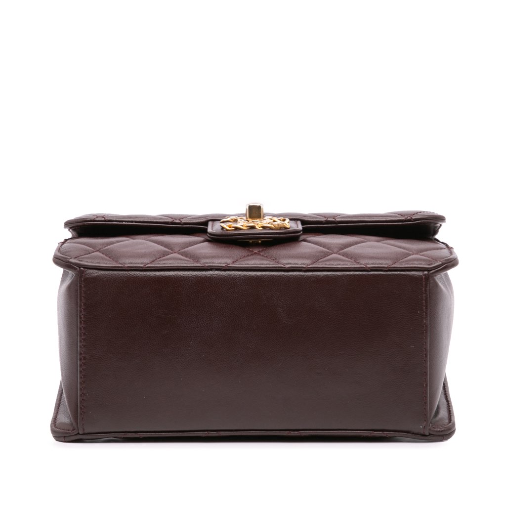 Chanel Mini Quilted Shiny Lambskin Single Flap - 3