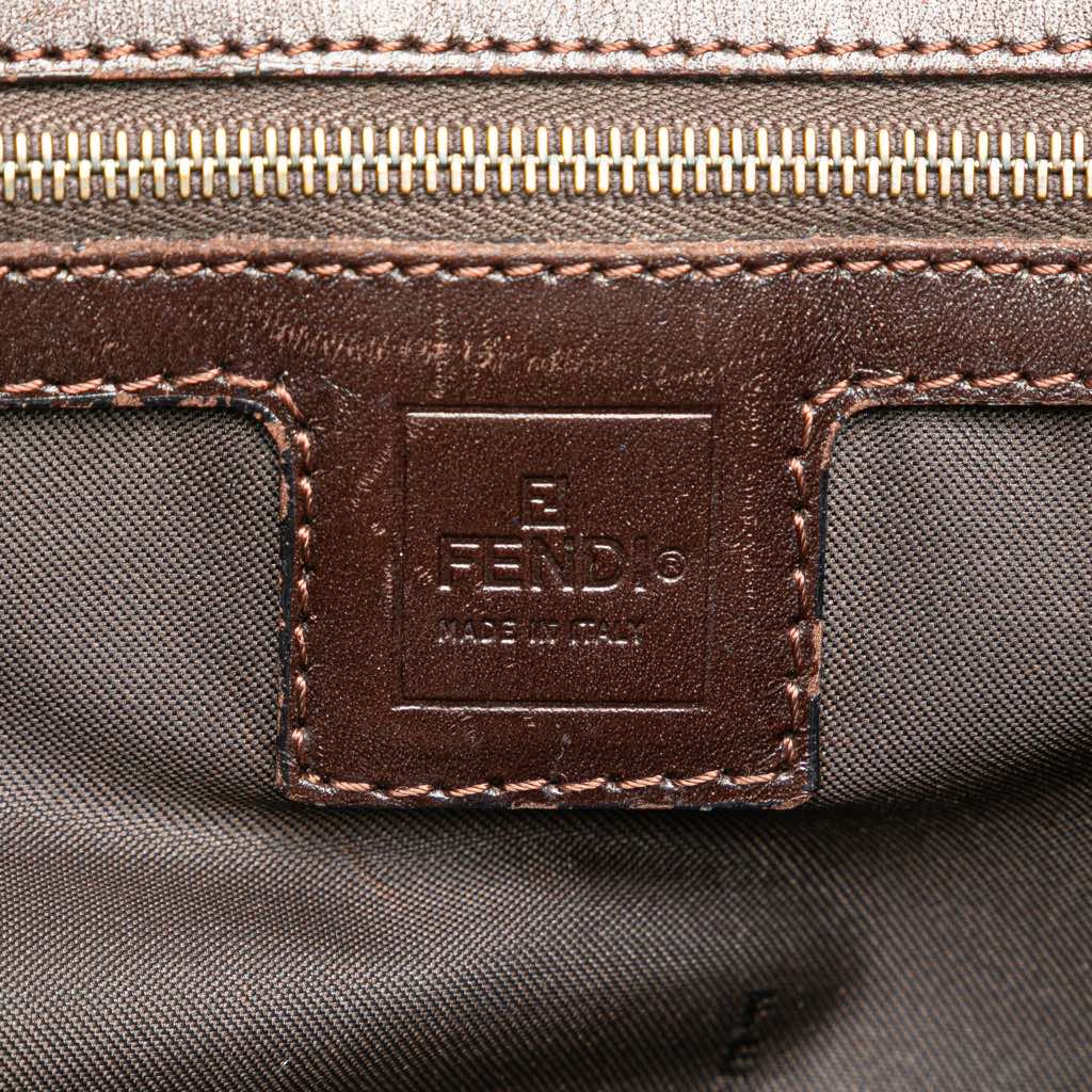 Fendi Small Zucca Canvas Twins Tote - Side view