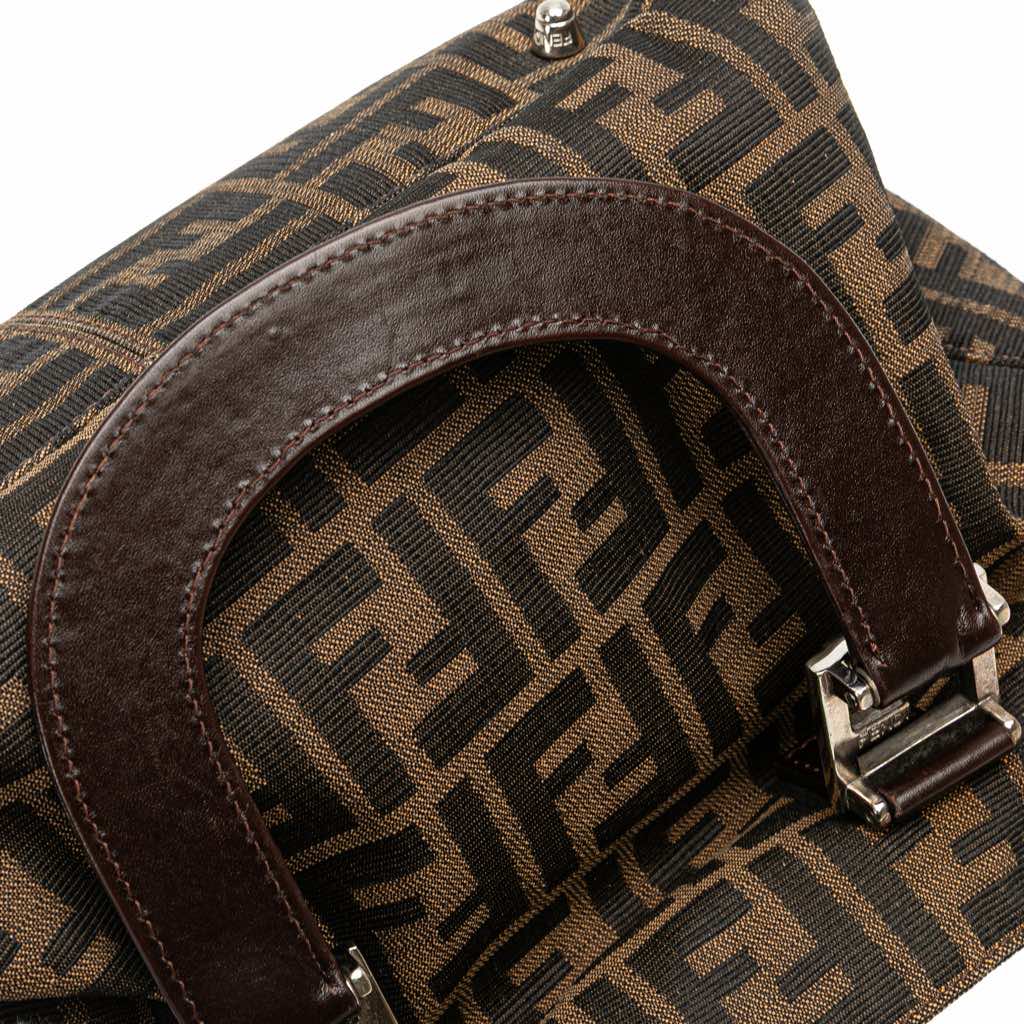 Fendi Small Zucca Canvas Twins Tote - Image 11