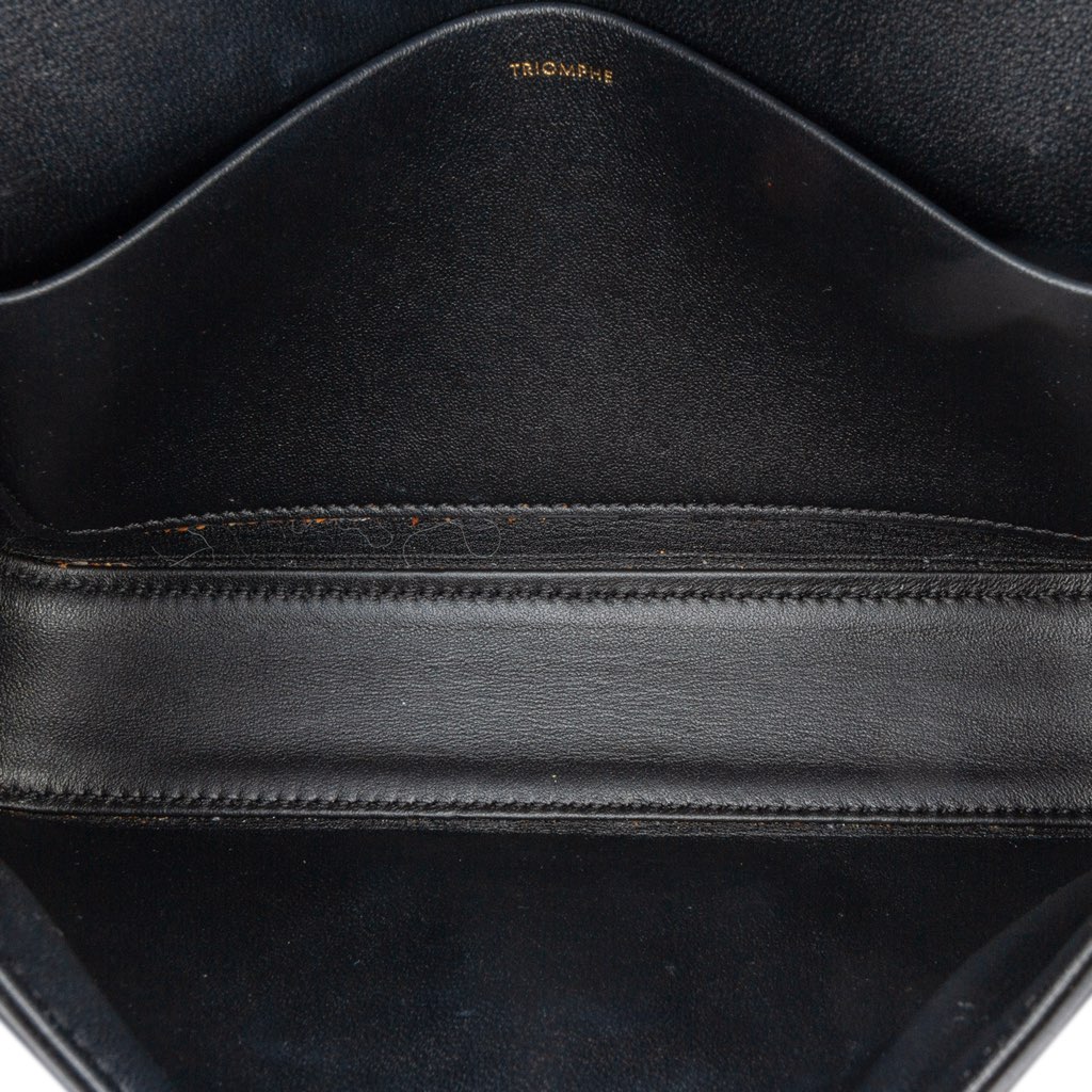 Celine Smooth Calfskin Cuir Triomphe Chain Shoulder Bag - 4