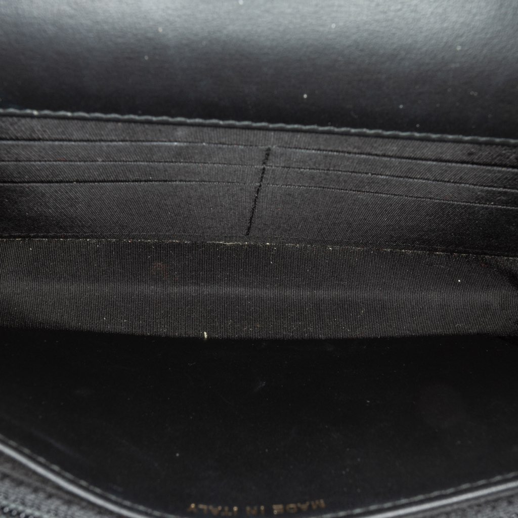 Chanel Quilted Crackled Patent Pearl Strap Wallet On Chain - 5