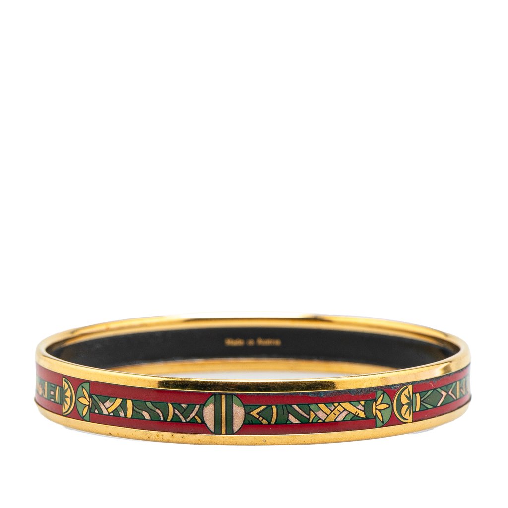 Hermès Narrow Cloisonne Enamel Bangle 62 - 3