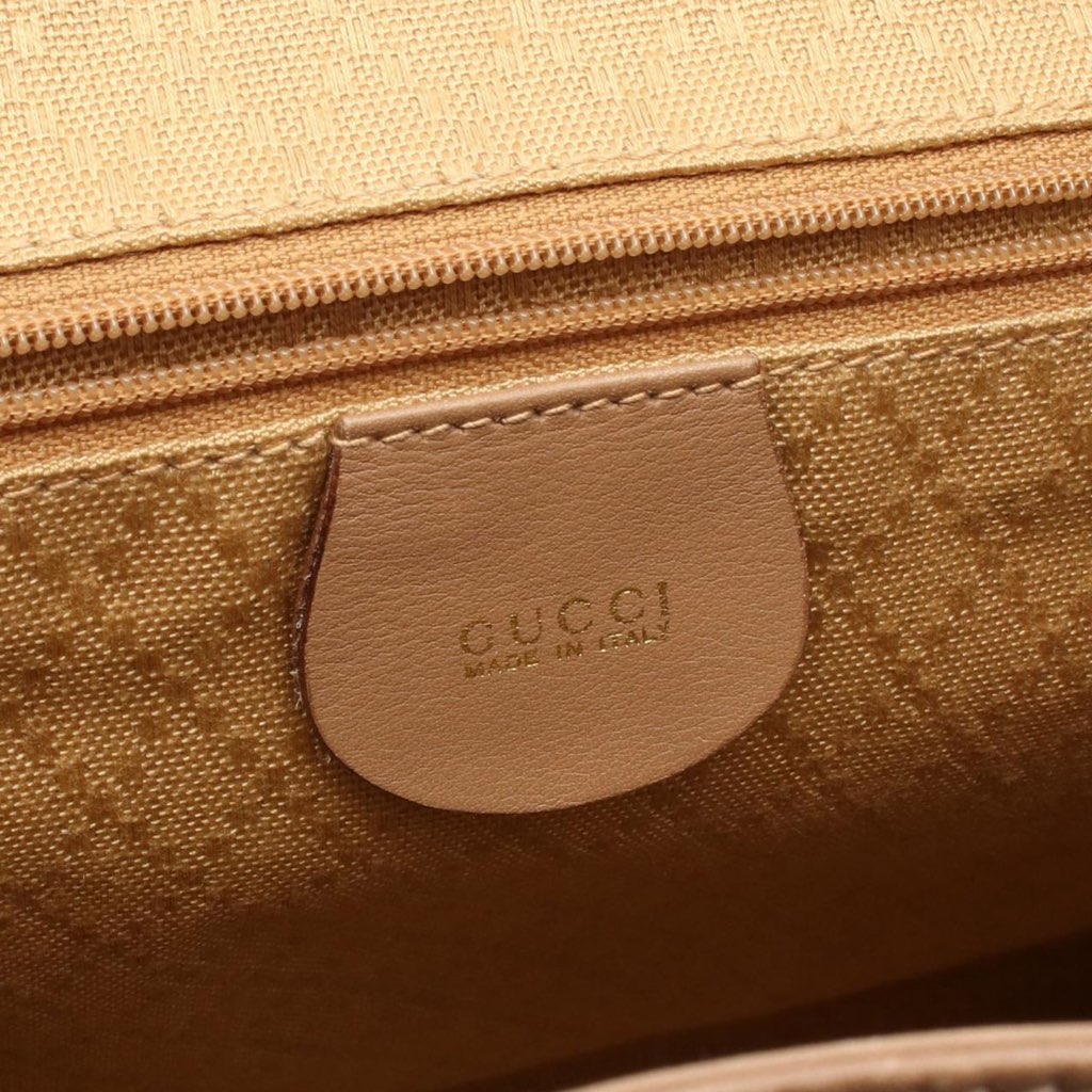 Gucci Leather Bamboo Drawstring Backpack - 4