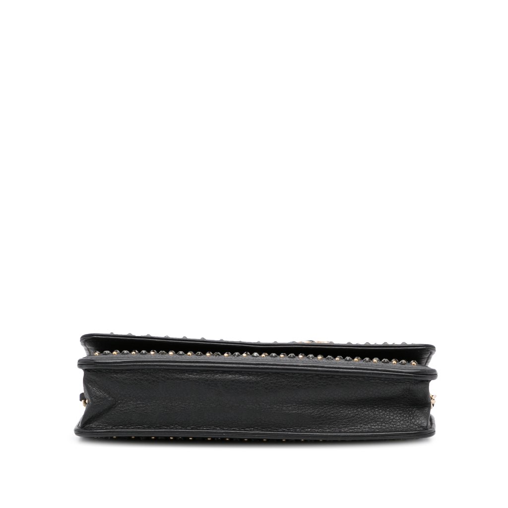 Chanel Studded Leather Wallet on Chain - 5