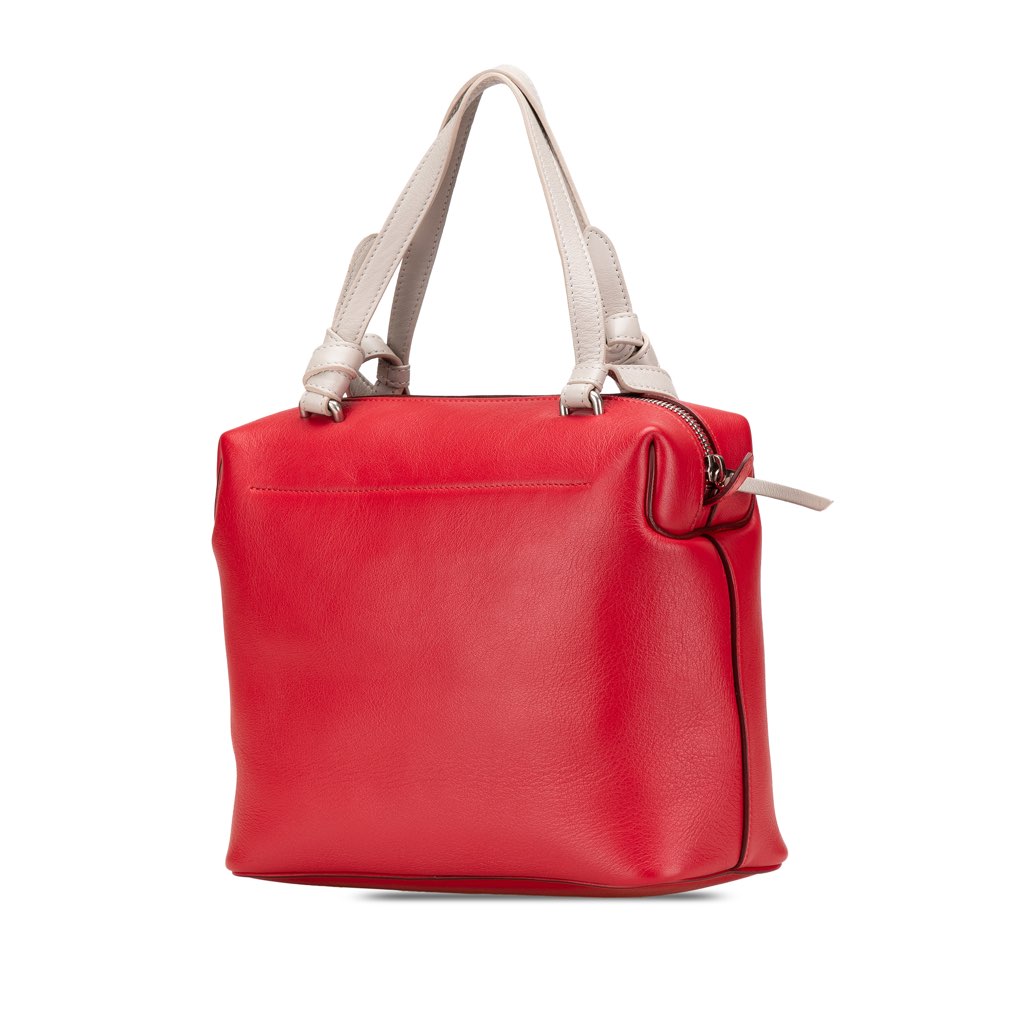 Celine Small Leather Soft Cube Bag - Back view