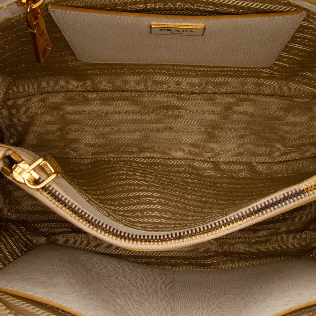 Prada Medium Bicolor Saffiano Lux Promenade Satchel - 4