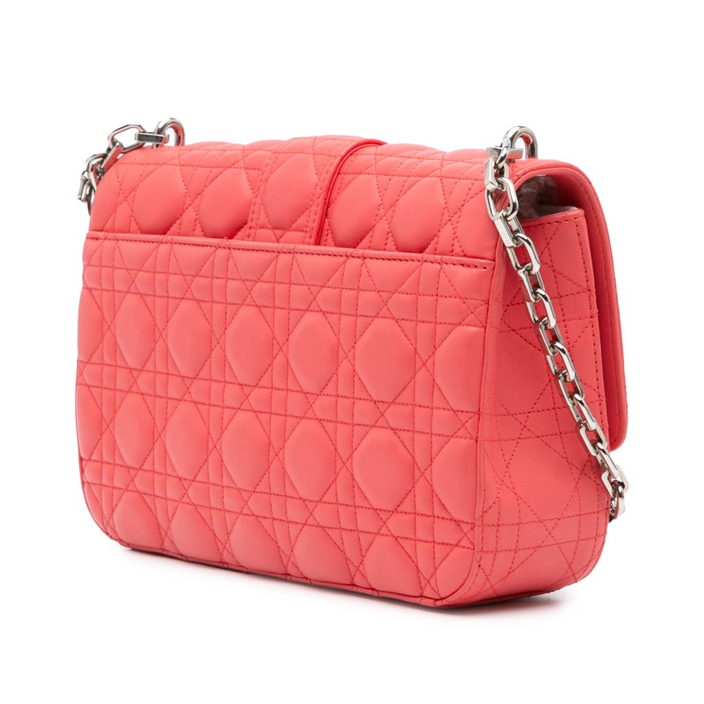 Dior Medium Lambskin Cannage Miss Dior Flap - 2