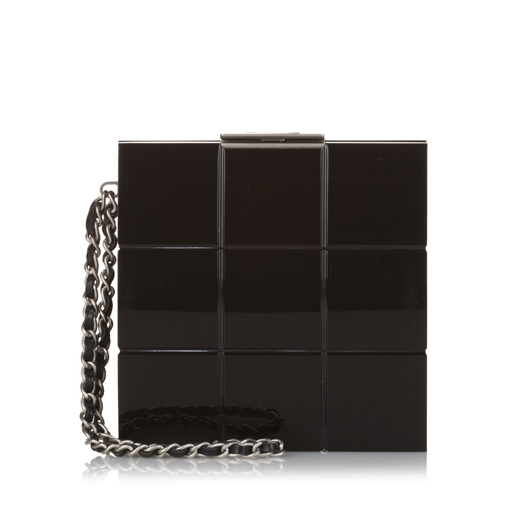 Chanel Choco Bar Lucite Perspex Clutch