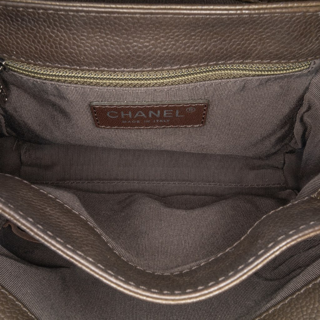 Chanel CC Quilted Caviar Crossbody - 4