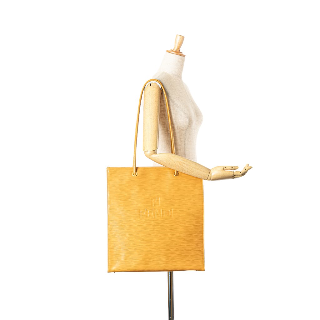 Fendi Leather Tote - Image 13