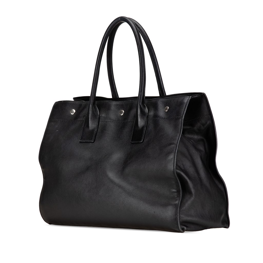 Saint Laurent Small Smooth Calfskin Rive Gauche Tote - 2