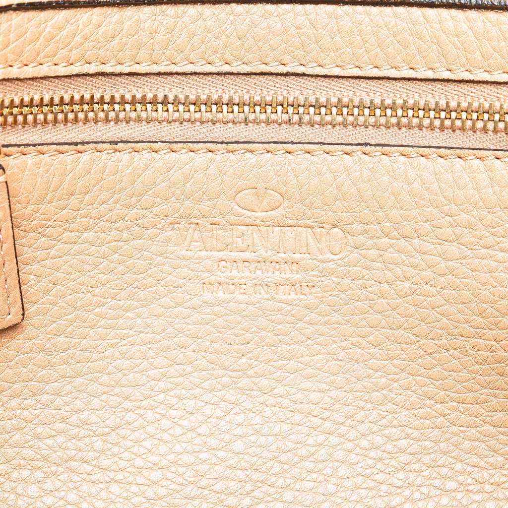 Valentino Small Leather Rockstud Trapeze Satchel - 5