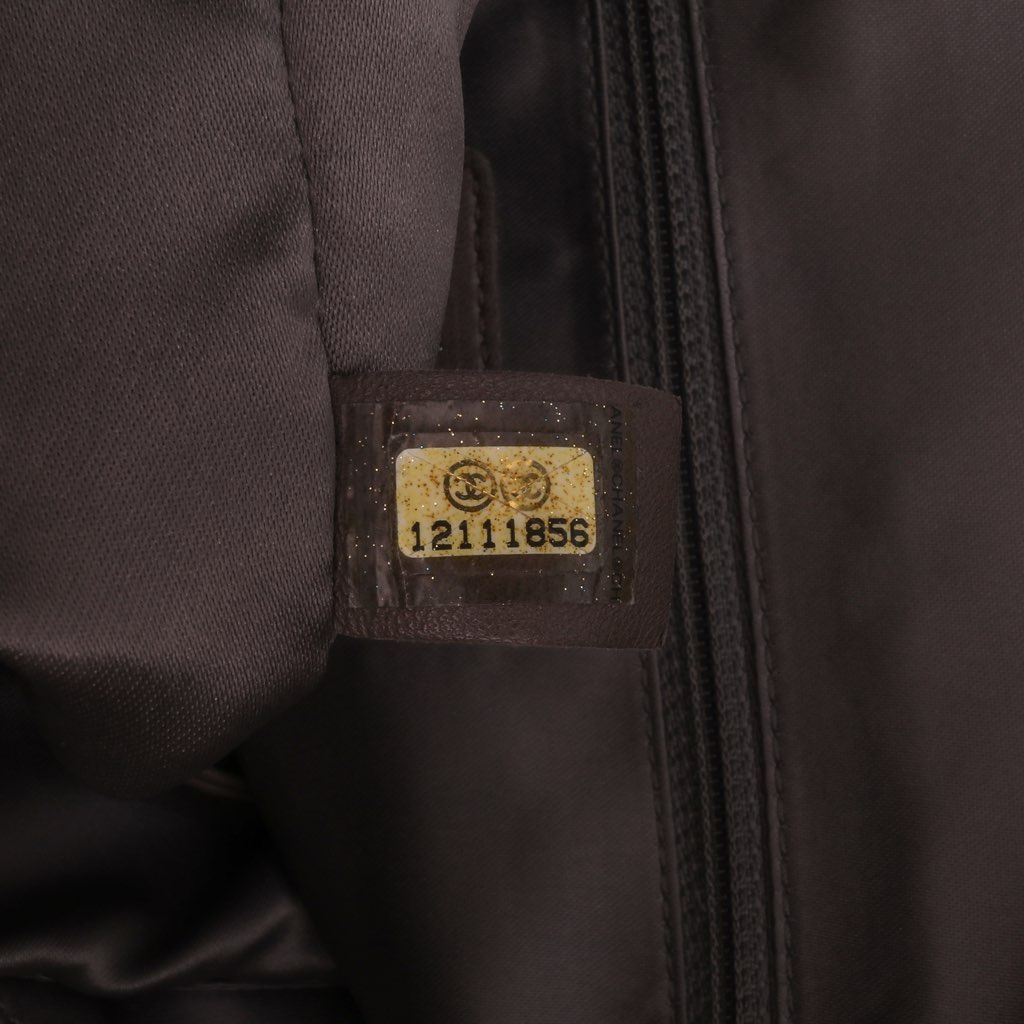 Chanel Perforated Crackled Metallic Calfskin Drill Tote - Detail 1