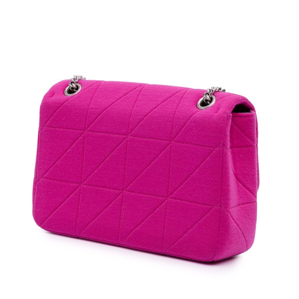 Saint Laurent Medium Jersey Wool Patchwork Jamie Crossbody - Back view