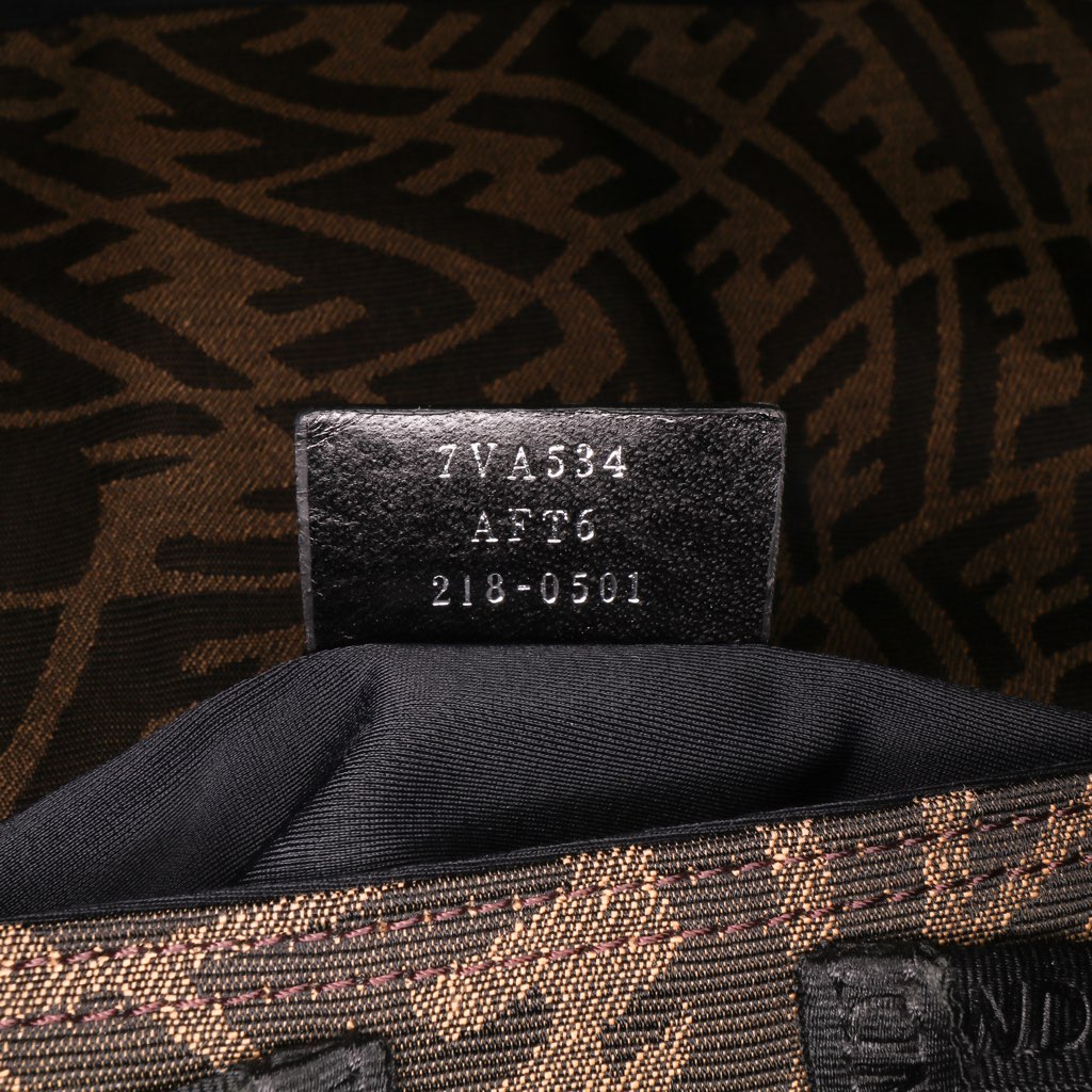 Fendi Large Zucca Vertigo Mesh Baguette Satchel - Detail 1