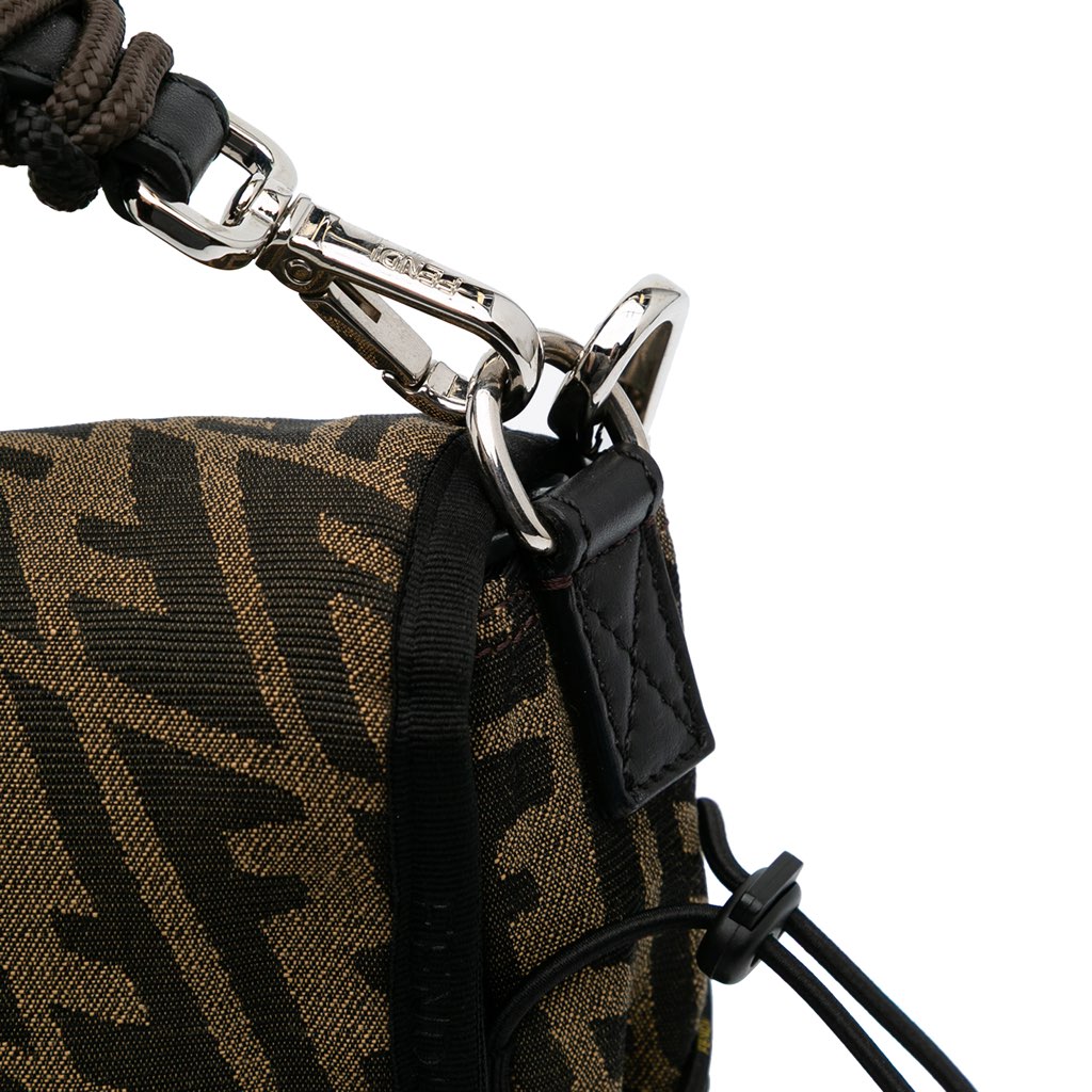Fendi Large Zucca Vertigo Mesh Baguette Satchel - Image 11