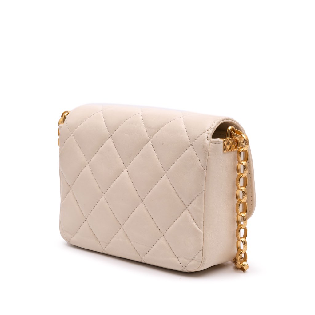 Chanel Small Quilted Lambskin CC Coin Flap - Back view