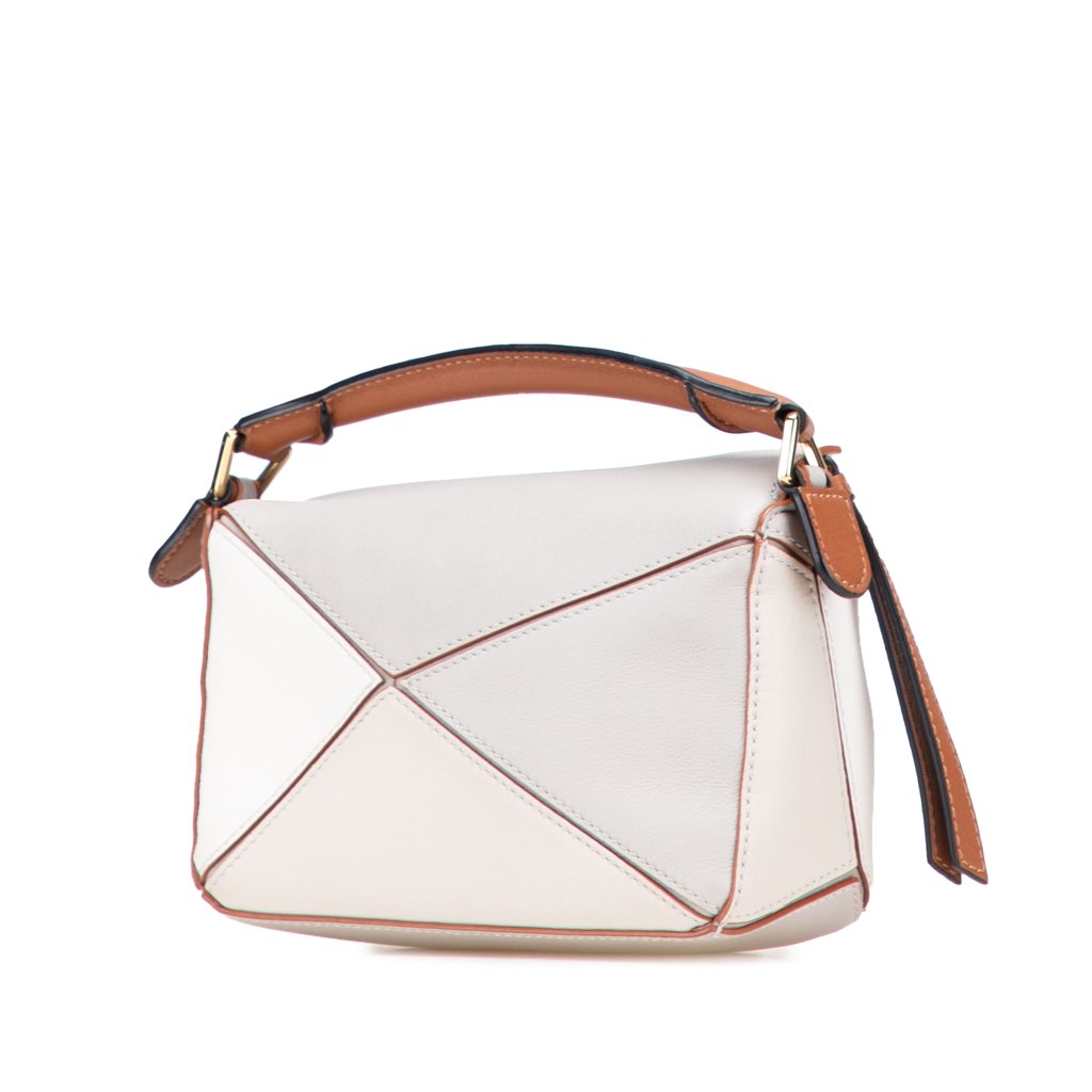 Loewe Mini Tricolor Calfskin Puzzle Satchel - 2