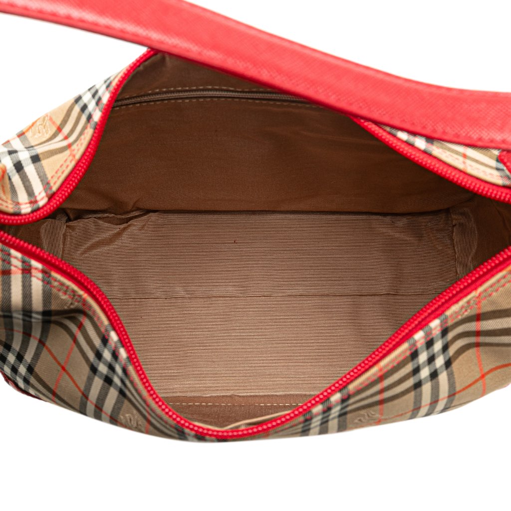 Burberry Haymarket Check Canvas Shoulder Bag - 4