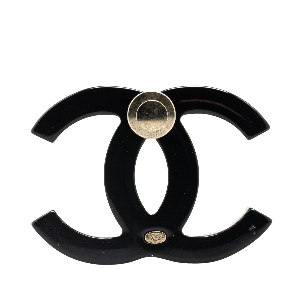 Chanel CC Resin Faux Pearl Charms Brooch - 2