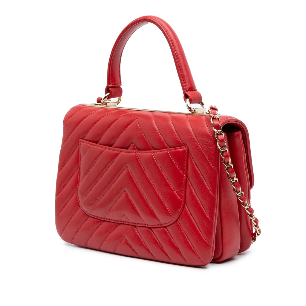 Chanel Small Chevron Lambskin Trendy CC Flap - 2