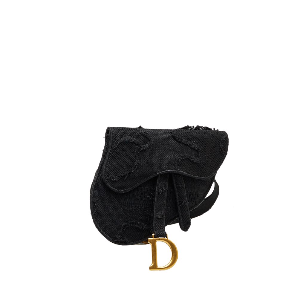 Dior Embroidered Canvas Camouflage Saddle Belt Bag - 2