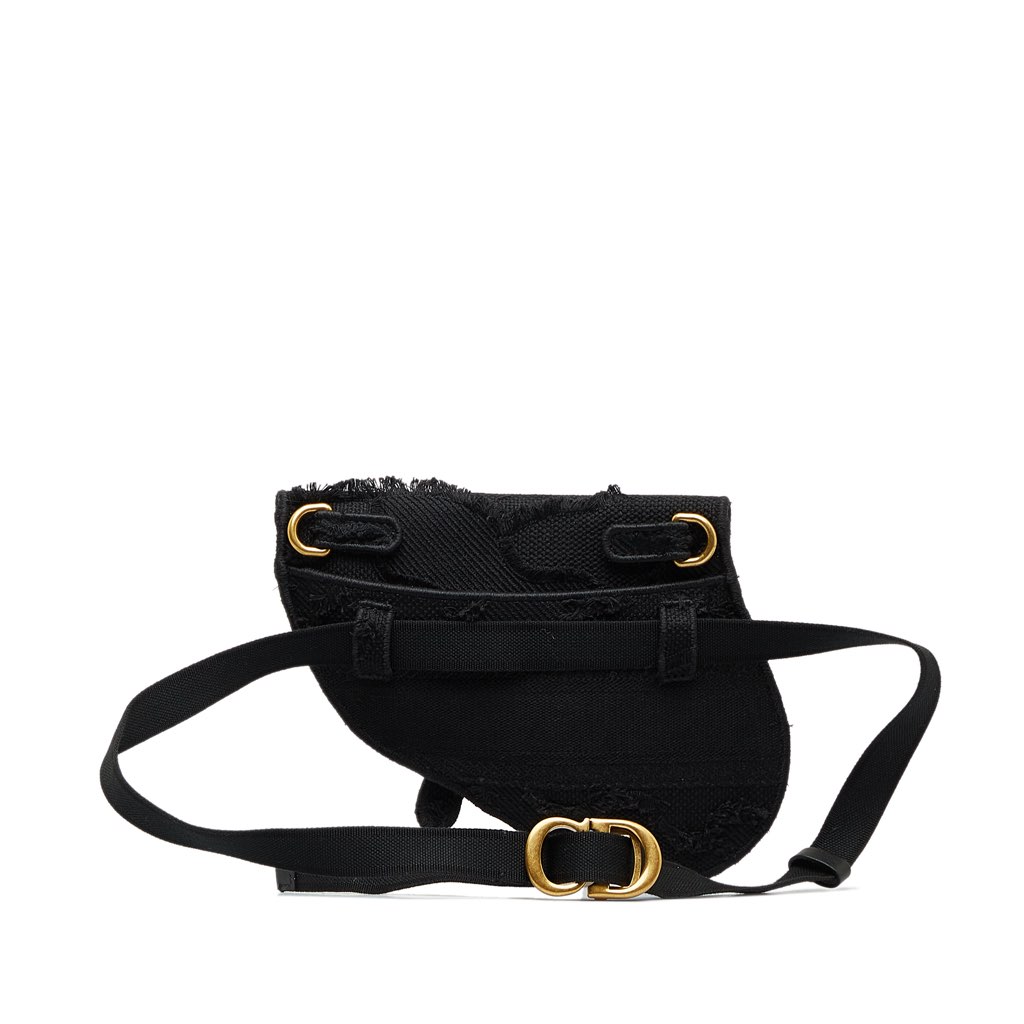 Dior Embroidered Canvas Camouflage Saddle Belt Bag - 3