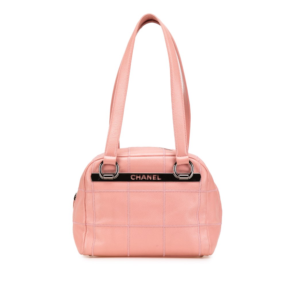 Chanel Small Choco Bar Caviar Shoulder Bag