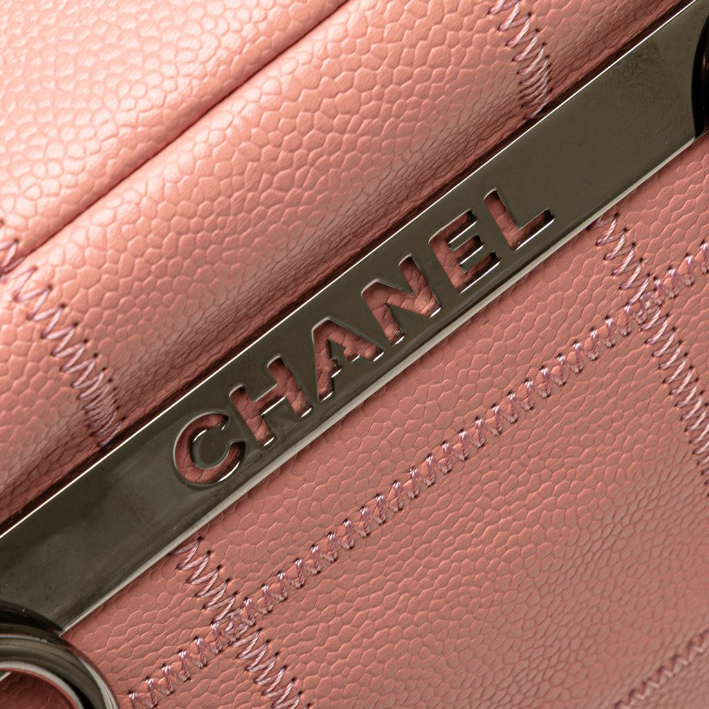 Chanel Small Choco Bar Caviar Shoulder Bag - Image 11