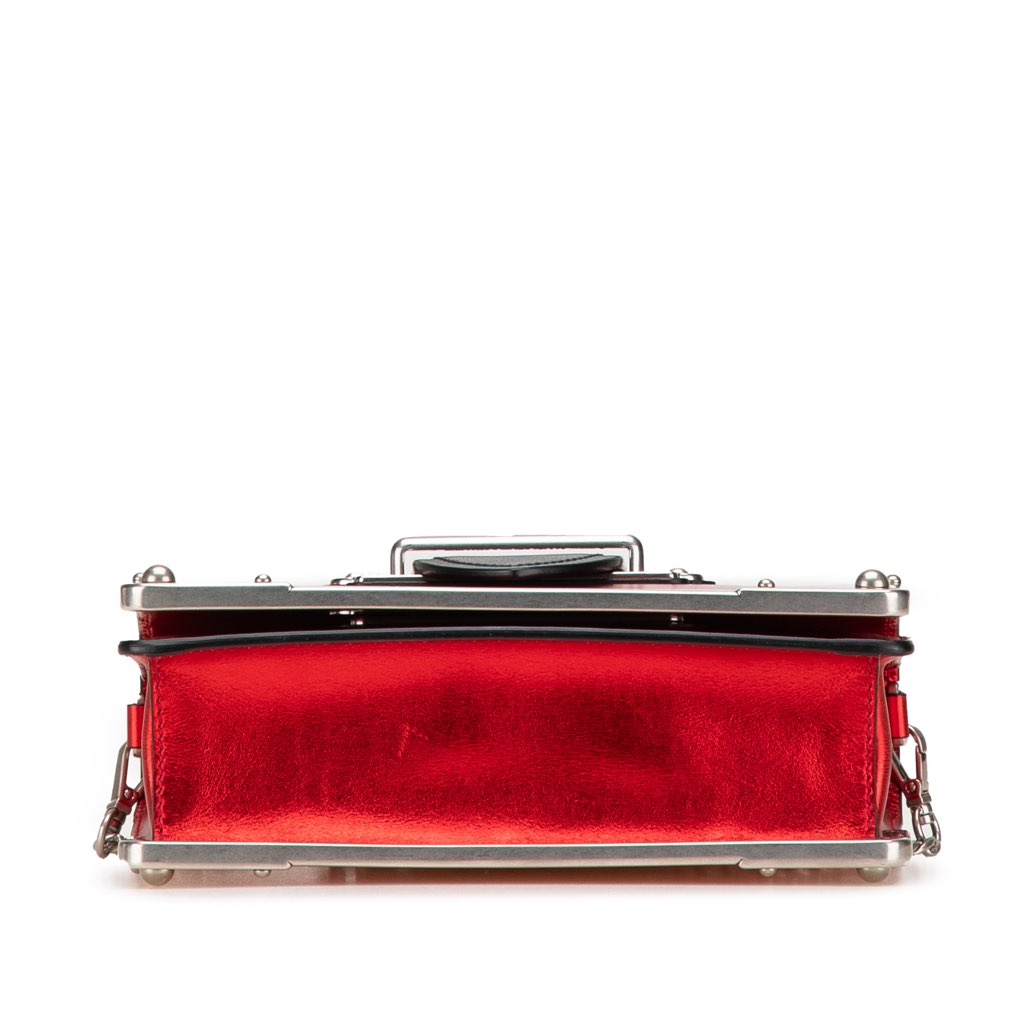 Prada Saffiano Trimmed City Calf Cahier Crossbody - 3