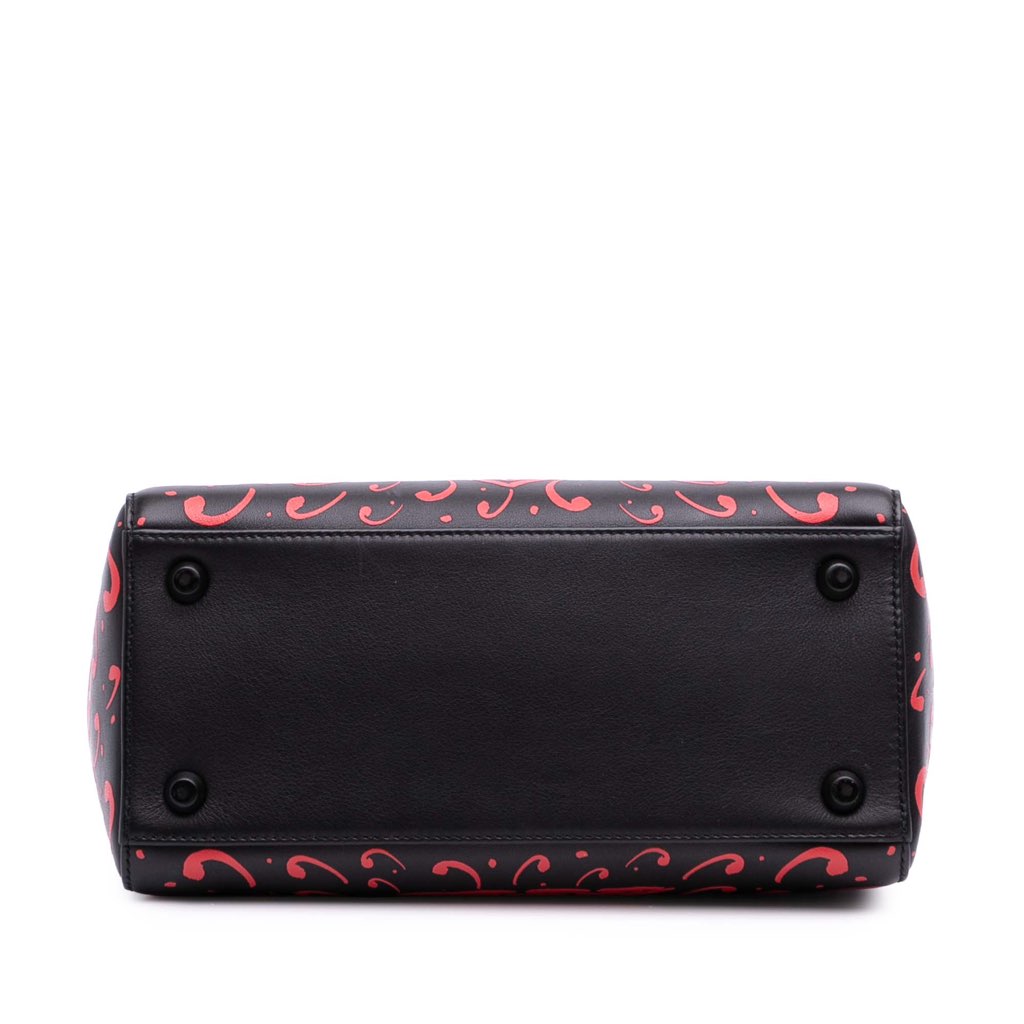 Dior Small Smooth Calfskin Painted Heart Clover Lady Dior - 3