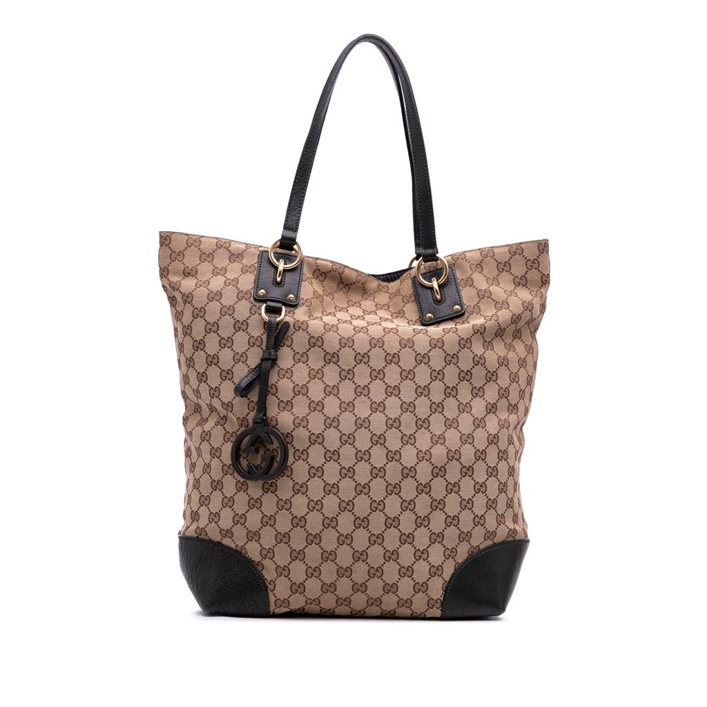 Gucci Large GG Canvas GG Charm Tote