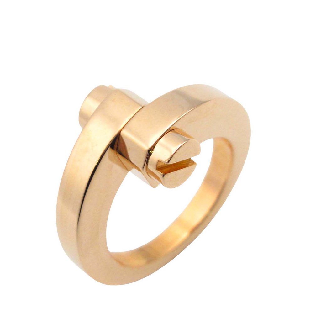 Cartier 18K Rose Gold Menotte Ring - 3