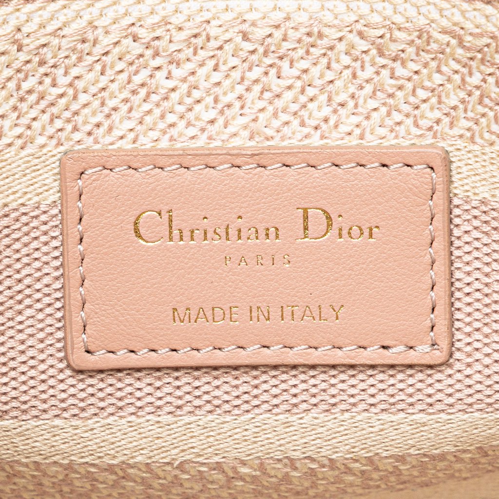 Dior Medium Canvas Houndstooth Embroidered Lady D Lite - 4