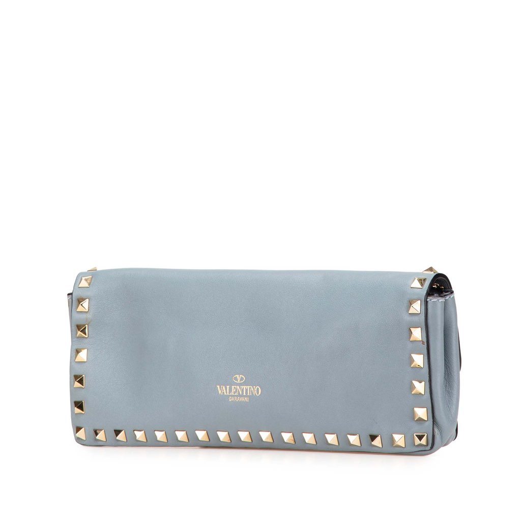 Valentino Nappa Rockstud Bangle Clutch - Back view