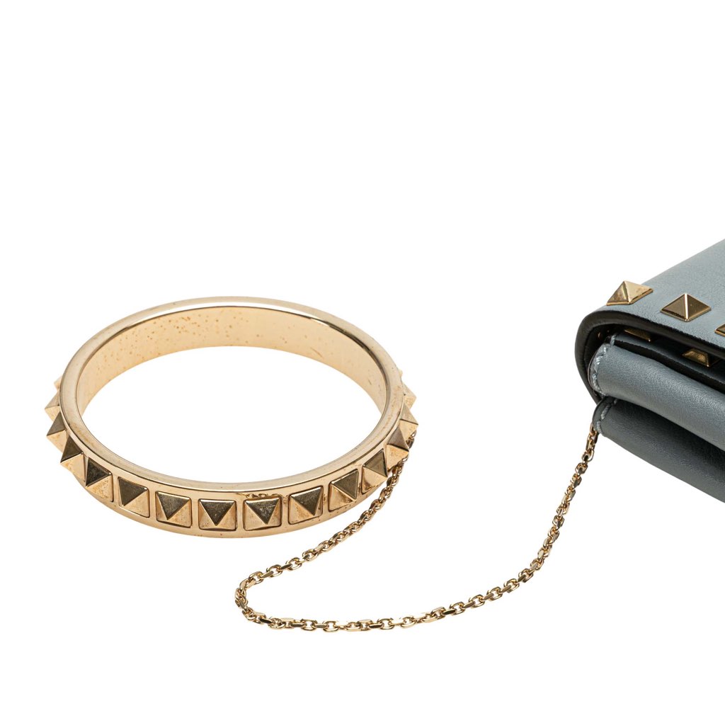 Valentino Nappa Rockstud Bangle Clutch - Image 16