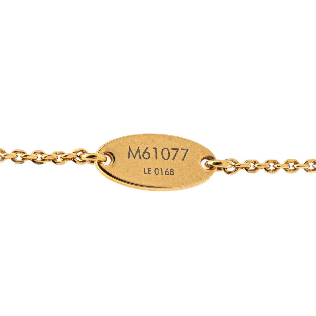 Louis Vuitton Gold Plated LV and Me Letter V Pendant Necklace - 3