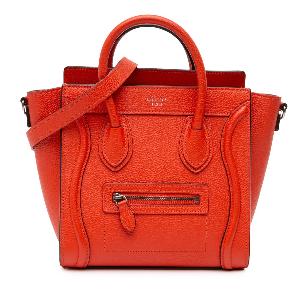 Celine Nano Leather Luggage Tote