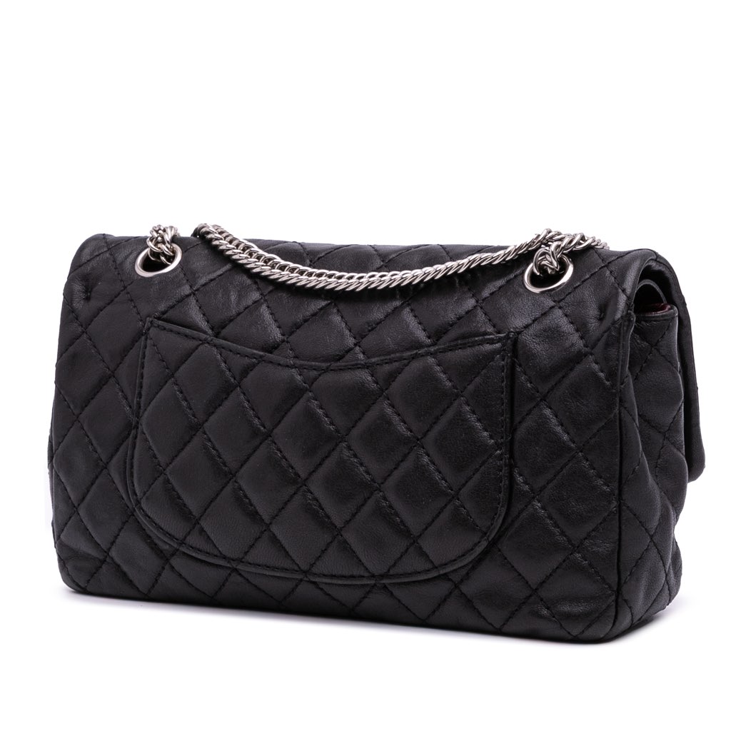 Chanel Medium Classic Washed Lambskin Bijoux Chain Double Flap - Back view